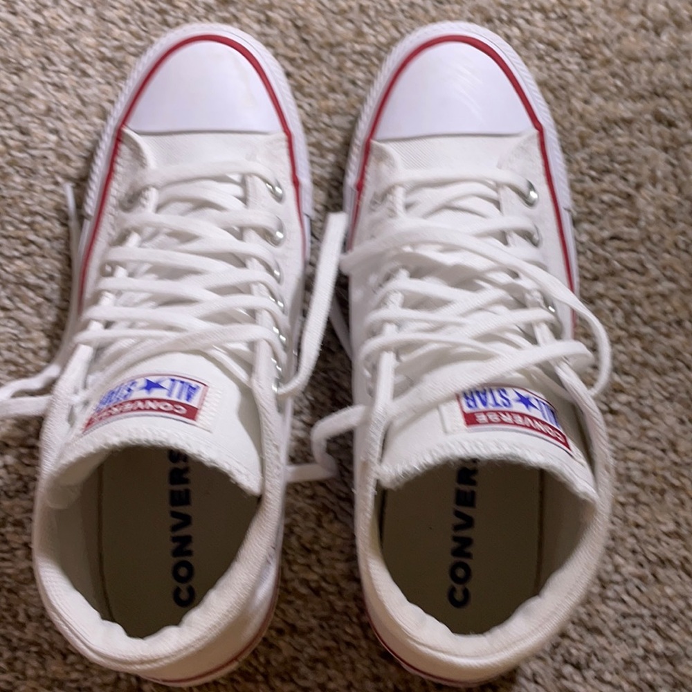Women’s converse tennis shoe.